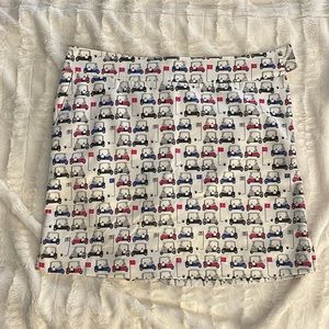 IZOD Golf Skort Size 6 Mini Golf Cart Pattern